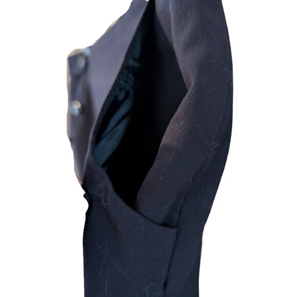 Ann Taylor Navy Skirt with Naval Button Detailing and Pockets - Sz 4 - Picture 2 of 6